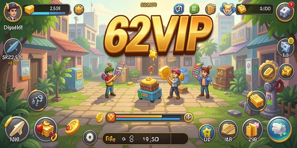 Tampilan gameplay 62VIP yang menarik dan adiktif.