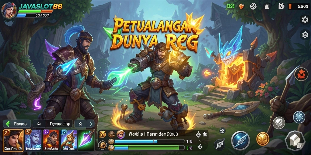 Screenshot gameplay <strong>JAVASLOT88</strong> yang menampilkan aksi pertarungan yang mendebarkan.