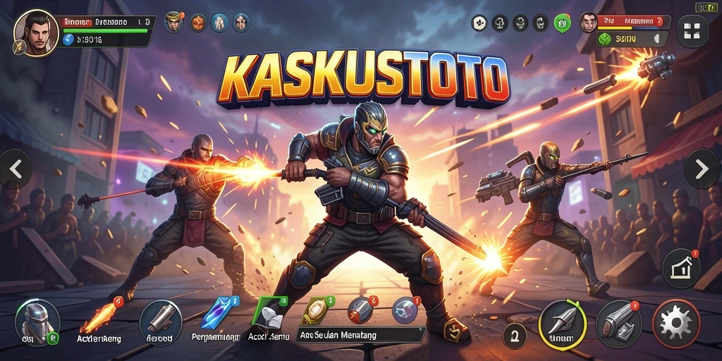 Gameplay KASKUSTOTO menampilkan aksi seru dan grafis yang memukau.