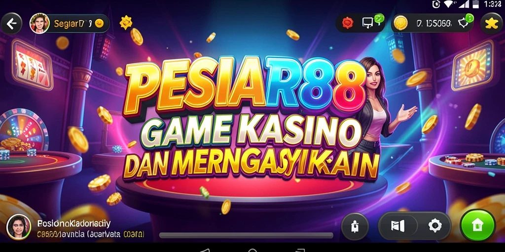 Screenshot PESIAR88 menampilkan gameplay seru di dunia kasino.