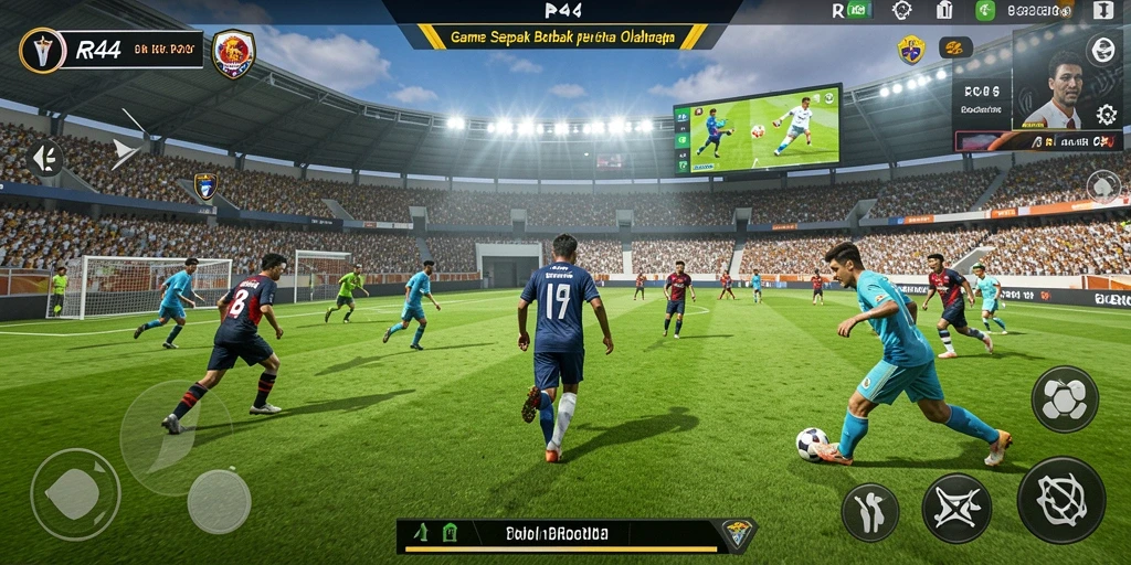Tampilan mendebarkan dari gameplay <strong>RR44</strong> saat pertandingan berlangsung.