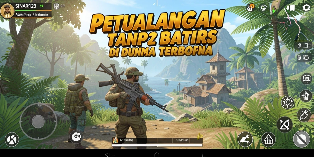Screenshot menampilkan pemain menjelajahi dunia terbuka yang luas di SINAR123.
